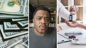 Cash offer (l) man shares dealership tricks (c) making a car deal (r)