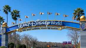 Walt Disney World road entrance in Orlando, Florida