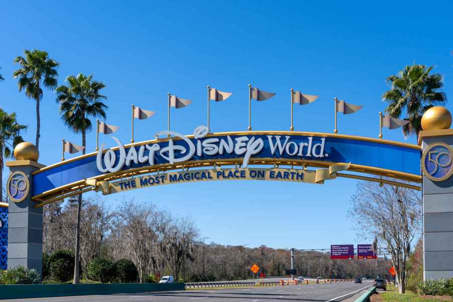 Walt Disney World road entrance in Orlando, Florida