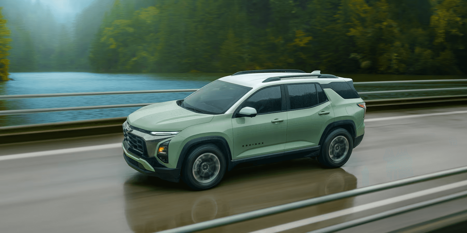 The 2025 Chevy Equinox on the road
