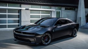 The 2025 Dodge Charger near a home