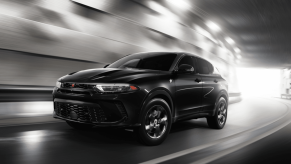 The 2025 Dodge Hornet on the road