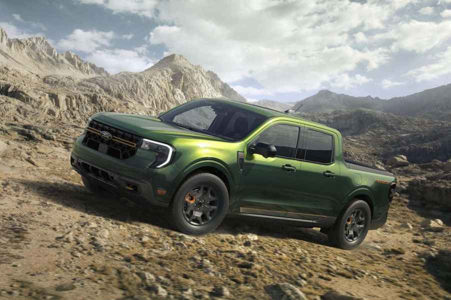 The 2025 Ford Maverick off-roading