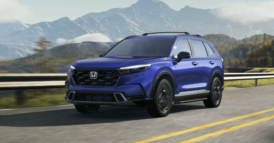 The 2025 Honda CR-V on the road