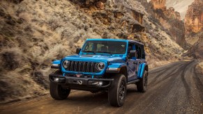 The 2025 Jeep Wrangler 4xe off-roading