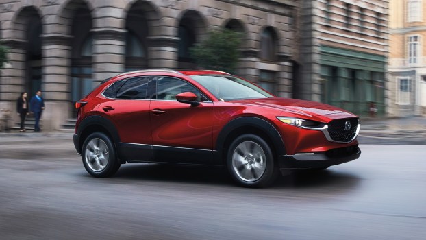 The 2025 Mazda CX-30 on the road