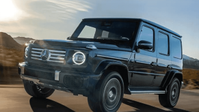 The 2025 Mercedes G-Wagon on the road