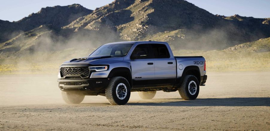 The 2025 Ram 1500 in the dirt
