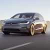 2025 Tesla Model X on the road
