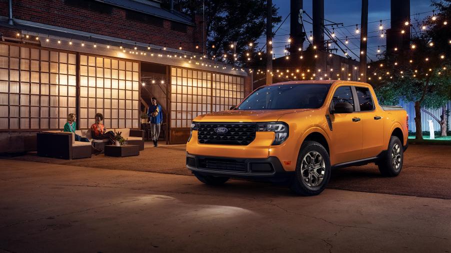 The 2026 Ford Maverick near a home