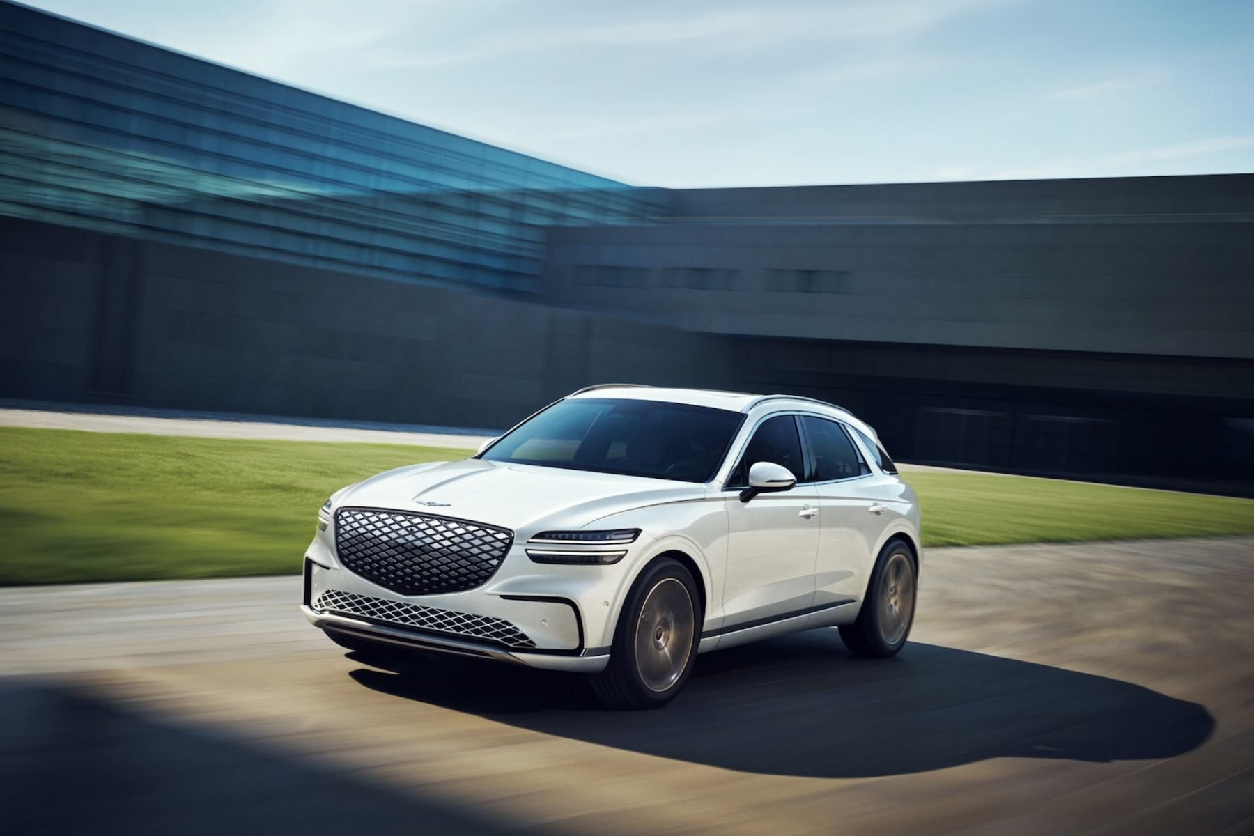 The 2026 Genesis GV70 on the road