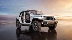 The 2026 Jeep Wrangler on the beach