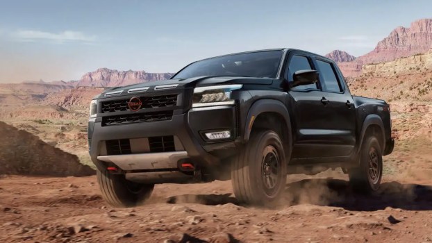 The 2026 Nissan Frontier off-roading