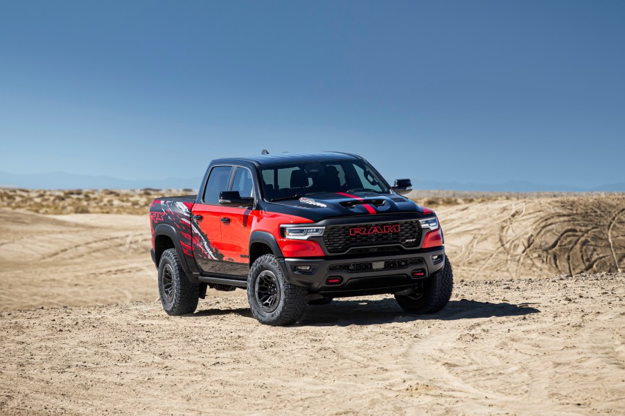 The 2027 Ram 1500 SRT. TRX off-roading