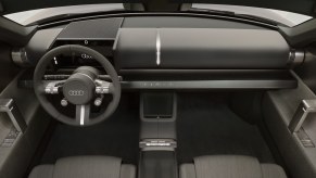 The sleek interior of the Audi Concept C one-off car