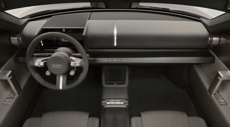 The sleek interior of the Audi Concept C one-off car