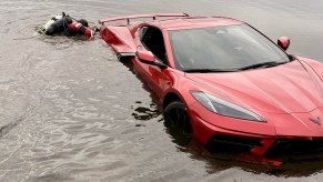 C8-Corvette-Stingray-in-pond