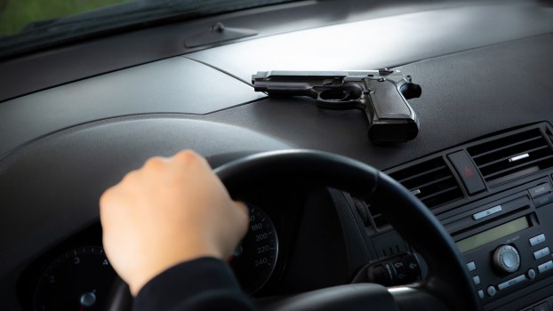 Handgun on dashboard of Florida man's SUV during road rage incident