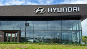 A Hyundai dealership building