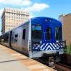 Metro-North Railroad train on line