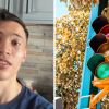 Man shares culture shock when he moves to Dallas (l) traffic lights (r)