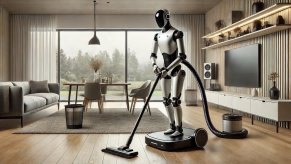 The Tesla Optimus Robot cleaning