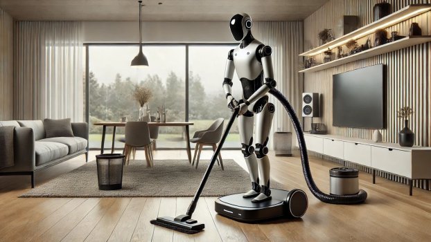The Tesla Optimus Robot cleaning