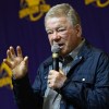 William Shatner talking on stage
