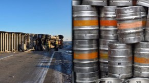 semi-beer-kegs-highway-wisconsin
