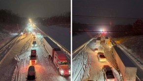 100-vehicles-stranded-I-85-in-Kannapolis-North-Carolina