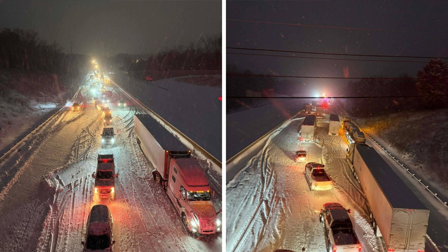 100-vehicles-stranded-I-85-in-Kannapolis-North-Carolina