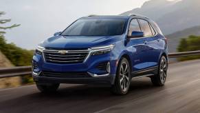 The 2022 Chevy Equinox on the road