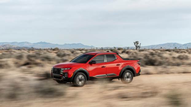 The 2025 Hyundai Santa Cruz off-roading