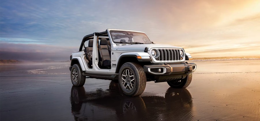 A 2025 Jeep Wrangler off-roading