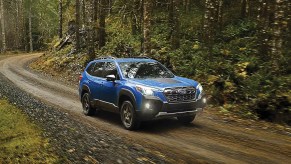 The 2025 Subaru Forester on a dirt road