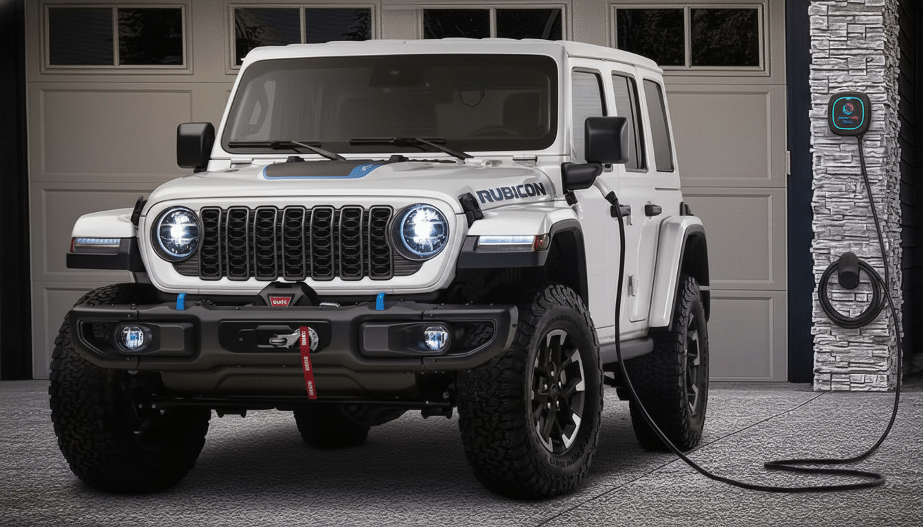 The 2026 Jeep Wrangler 4xe charging