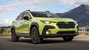 The 2026 Subaru Crosstrek on the road
