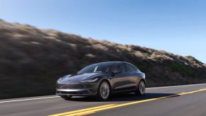 The 2026 Tesla Model 3 on the road