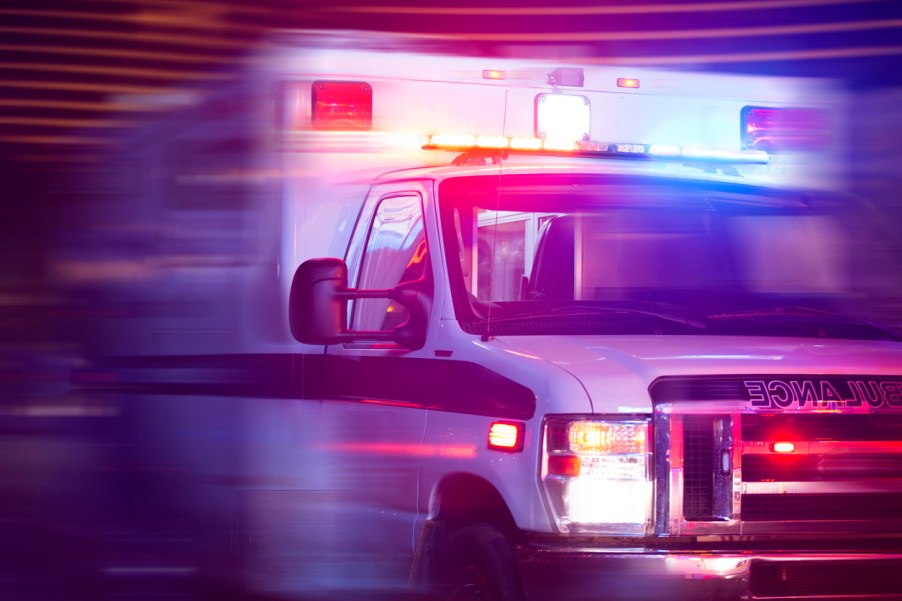 A speeding ambulance