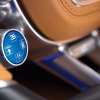 Knurled, milled aluminum toggle knob in a Bugatti Chiron interior