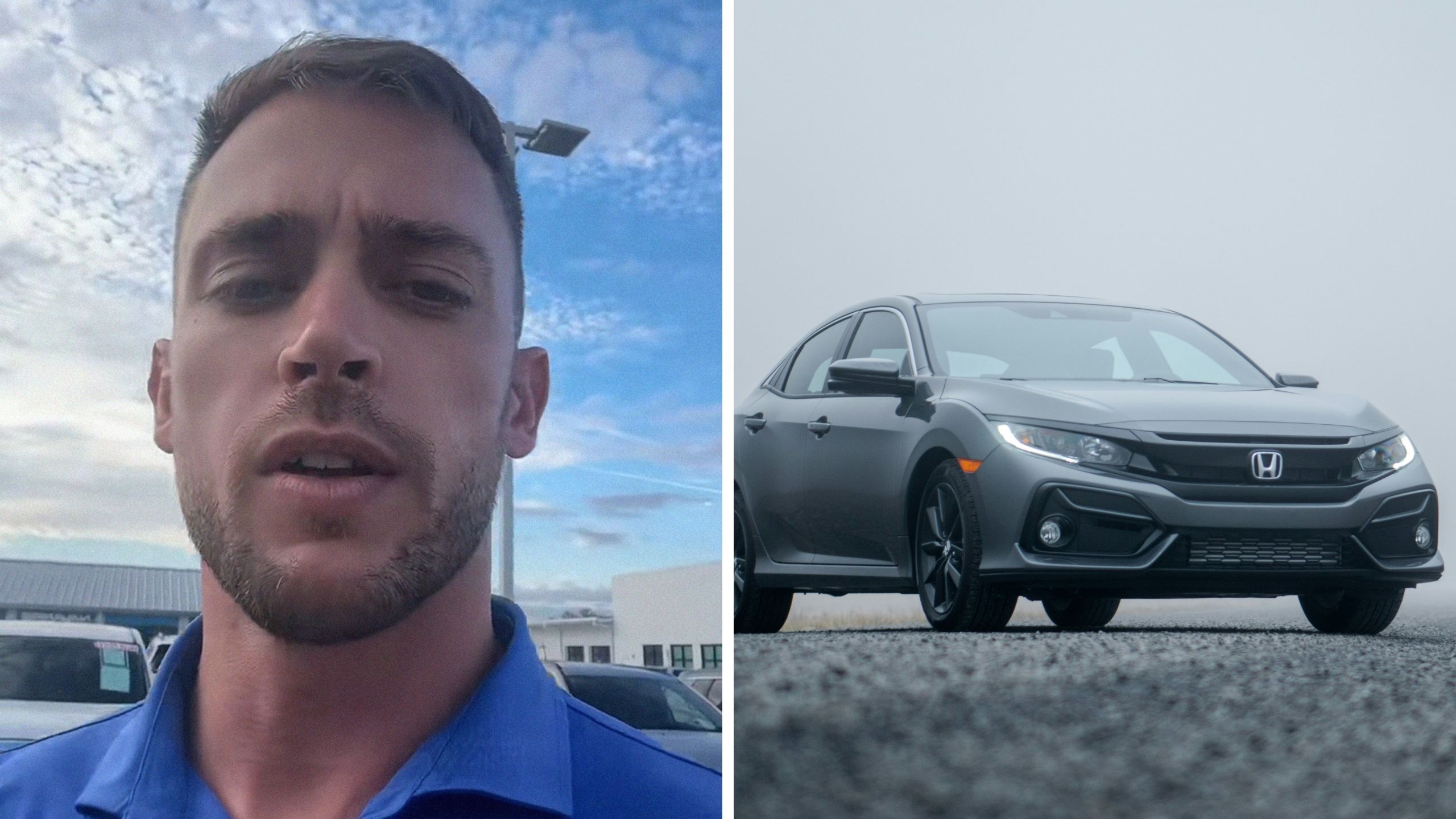 Man shares customer experience (l) Honda civic (r)