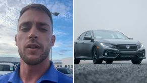Man shares customer experience (l) Honda civic (r)