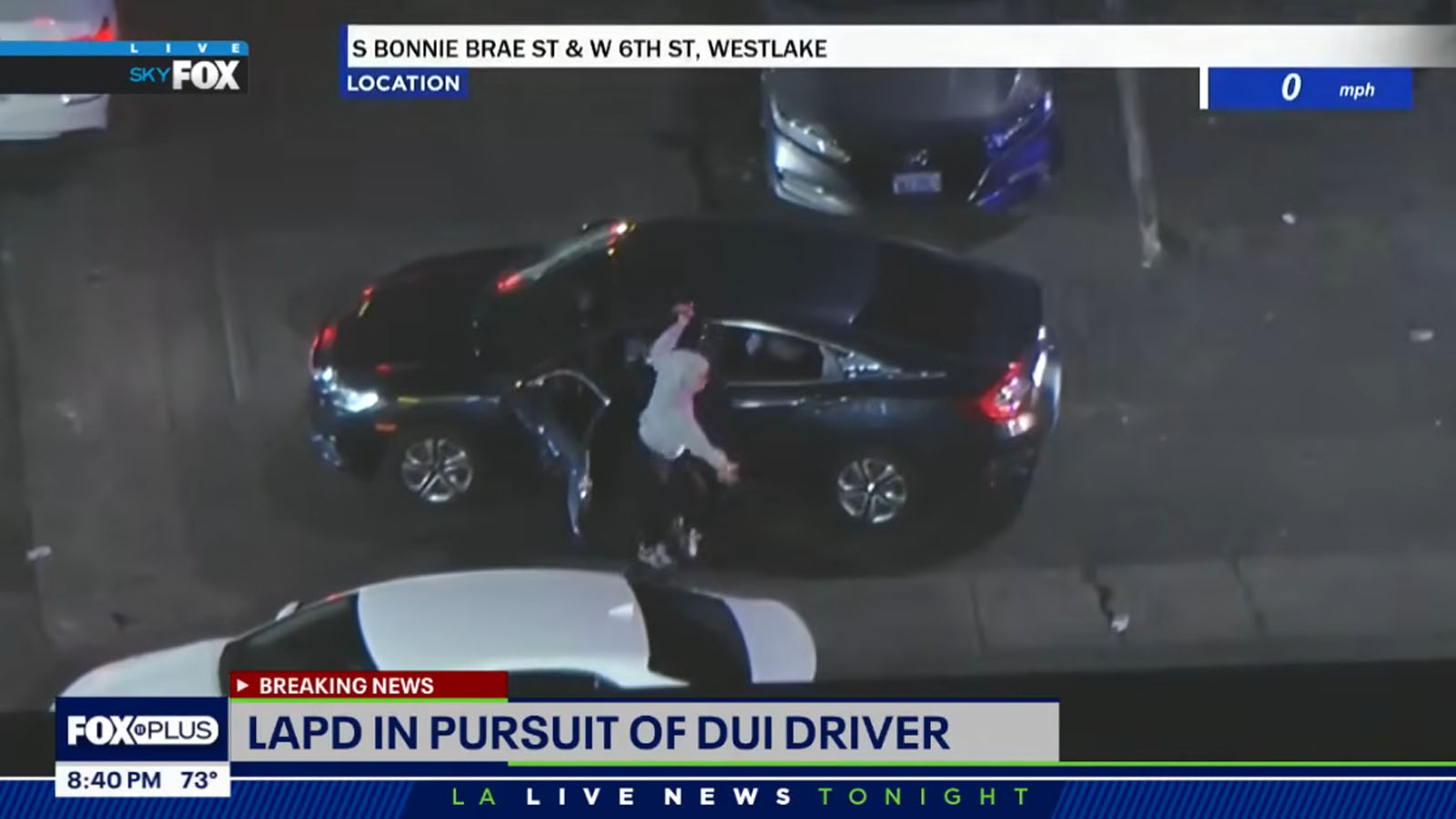 Crazy, Dangerous Police Chase in Los Angeles Ends With Female Suspect Dancing for Cops