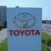 A Toyota sign in a city