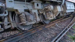 A train derailment