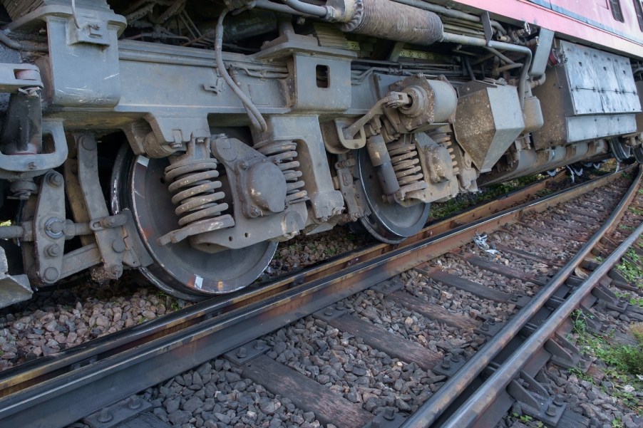 A train derailment