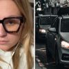 Woman shares uber scam issue (l) Uber car (r)