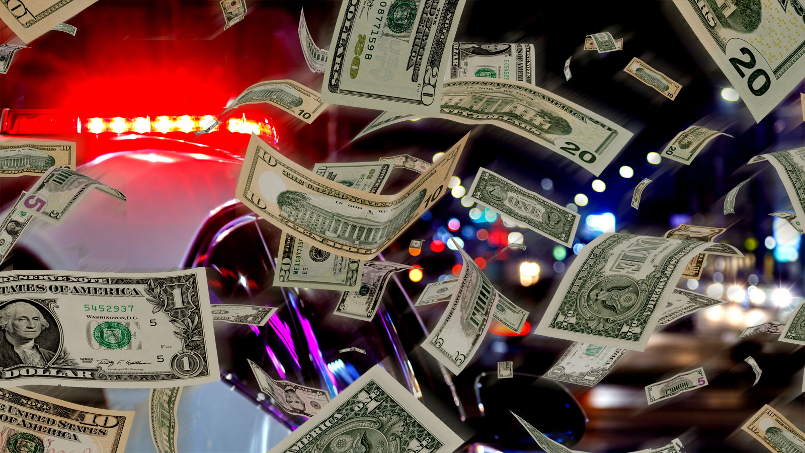 Police Chase Takes Unusual Turn When Suspect Throws a ‘Large Amount of Cash’ out of Car Window