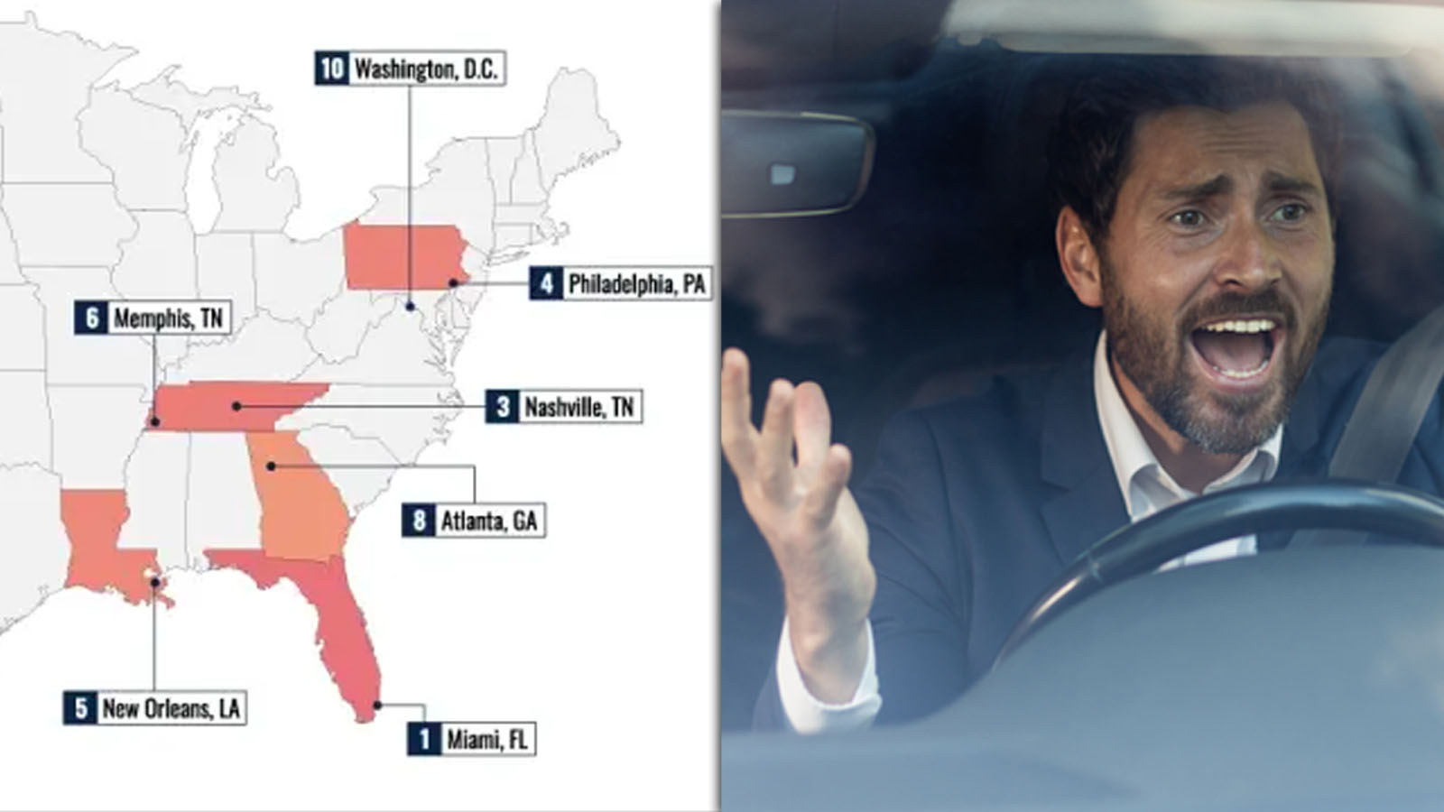 New Study Ranks Florida Drivers as the Most Annoying in America