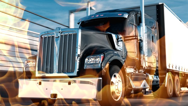 semi-truck-fire